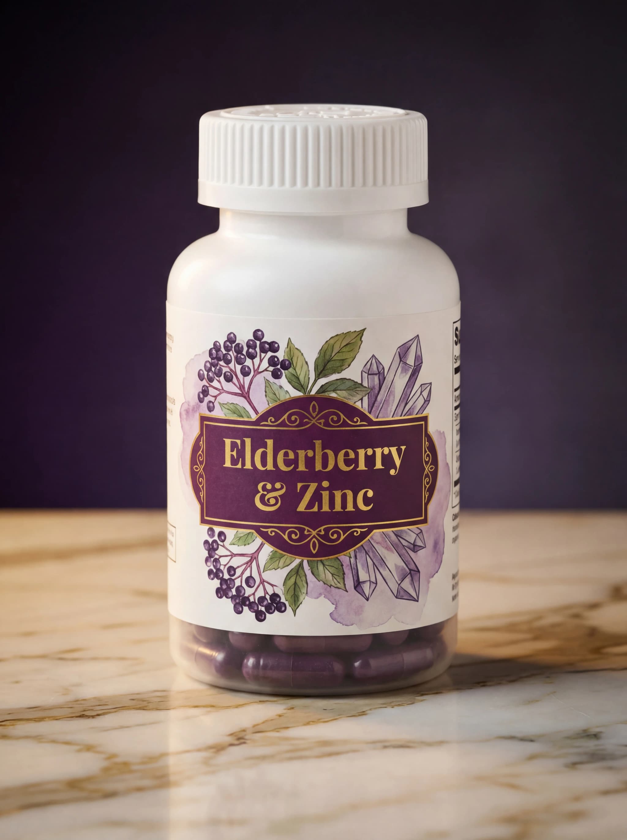 Elderberry Zinc Capsules - Image 1
