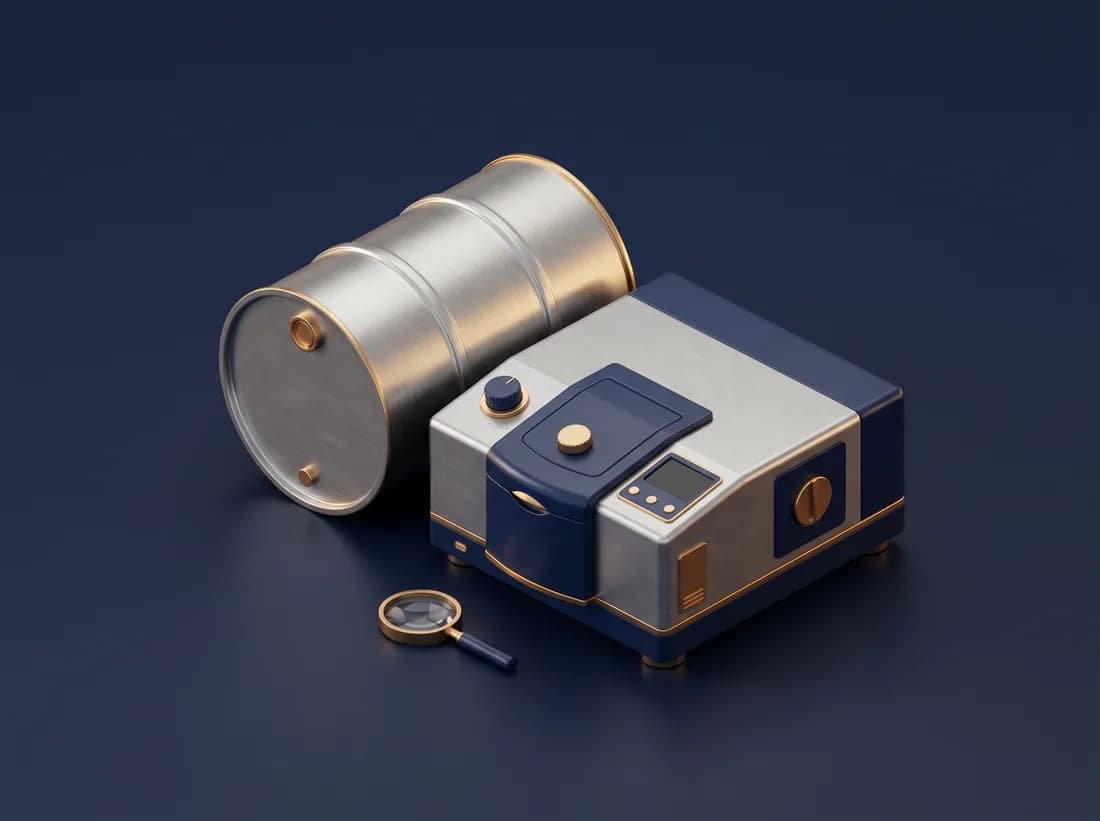 Raw-Material Intake QC — isometric illustration
