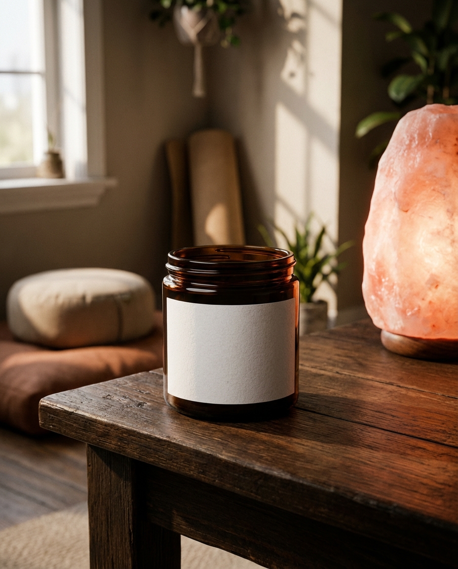 Omega-3 Softgels private label supplement — styled in wellness setting